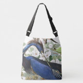 Audubon Blue Heron Bird Wildlife Floral Canvas tas (Voorkant)