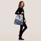 Audubon Blue Heron Bird Wildlife Floral Canvas tas (Op model)