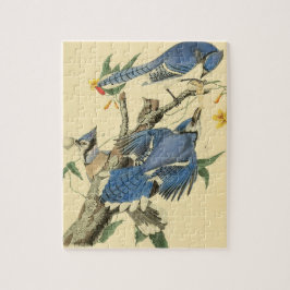  Audubon Blue Jay Bird Painting Gift Legpuzzel