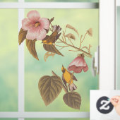 Audubon Blue Winged Yellow Warbler Bird Orna Raamsticker (Huis)