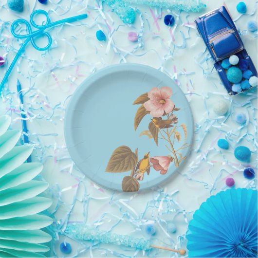 Audubon Blue Winged Yellow Warbler Bird Papieren Bordje (Feest)