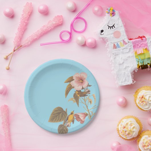 Audubon Blue Winged Yellow Warbler Bird Papieren Bordje (Feest)