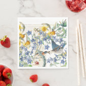 Audubon Bluebird Birds Flowers Papieren servetten (Insitu)