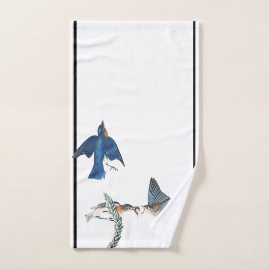 Audubon Bluebird Wildlife Bath Towel Set Bad Handdoek (Handdoek)