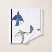 Audubon Bluebird Wildlife Bath Towel Set Bad Handdoek (Wasdoekje)