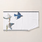 Audubon Bluebird Wildlife Bath Towel Set Bad Handdoek (Handdoek)