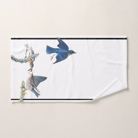 Audubon Bluebird Wildlife Bath Towel Set Bad Handdoek (Handdoek)