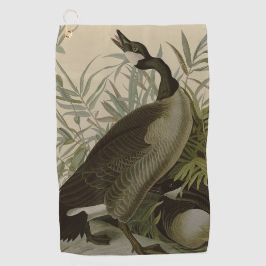 Audubon Canada Goose Wildlife Bird Golfhanddoek (Voorkant)