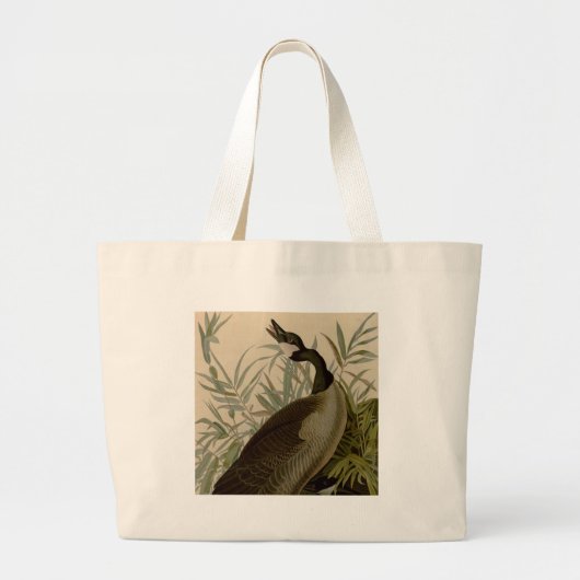Audubon Canada Goose Wildlife Bird Grote Tote Bag (Voorkant)