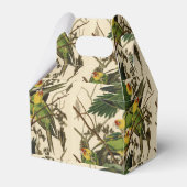 Audubon Carolina Parrot Bird illustratie Bedankdoosjes (Achterkant)