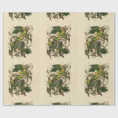 Audubon Carolina Parrot Bird illustratie Cadeaupapier (Vlak)