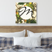 Audubon Carolina Parrot Bird illustratie Canvas Afdruk (Insitu (Slaapkamer))