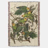 Audubon Carolina Parrot Bird illustratie Deken (Voorkant Verticaal)