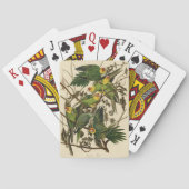 Audubon Carolina Parrot Bird illustratie Pokerkaarten (Achterkant)