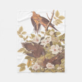 Audubon Carolina Turtle Dove Fleece Deken (Voorkant)