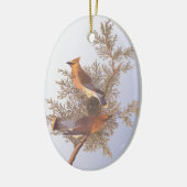 Audubon Cedar Waxwing Bird Keramisch Ornament (Links)