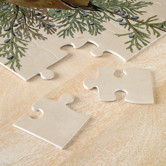 Audubon Cedar Waxwing Bird Legpuzzel (Zijkant)
