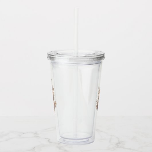 Audubon Cedar Waxwing Songbird in Juniper Acryl Drinkbeker (Rechts)