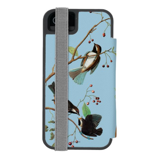Audubon: Chickadee Incipio iPhone Portemonnee Hoesje (Agenda Achterkant)