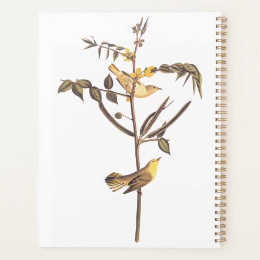 Audubon Children's Warbler Songbird Planner (Achterkant)