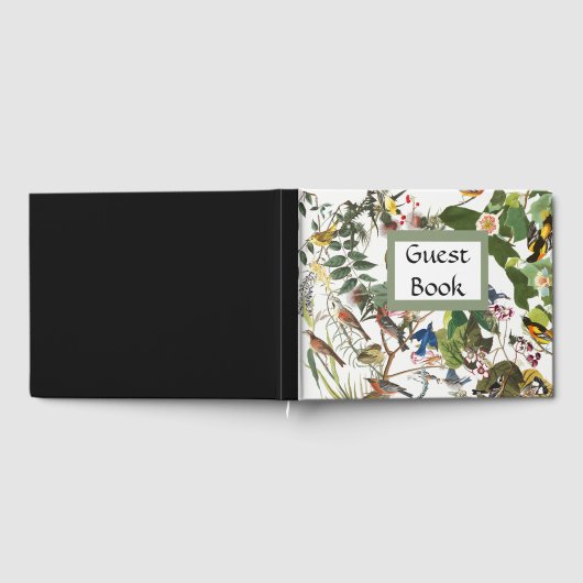 Audubon Collage Birds Wildlife Flowers Gastboek Gastenboek (Volledig)