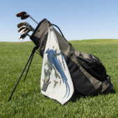 Audubon Columbia Jay zwart keel ekster Jay Golfhanddoek (Groen)