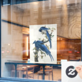 Audubon Columbia Jay zwart keel ekster Jay Raamsticker (Cafe Raam)