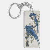Audubon Columbia Jay zwart keel ekster Jay Sleutelhanger (Voorkant Links)