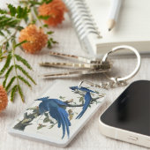 Audubon Columbia Jay zwart keel ekster Jay Sleutelhanger (Voorkant Rechts)