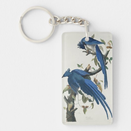 Audubon Columbia Jay zwart keel ekster Jay Sleutelhanger (Voorkant)