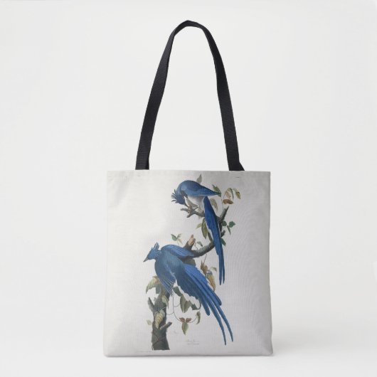 Audubon Columbia Jay zwart keel ekster Jay Tote Bag (Voorkant)