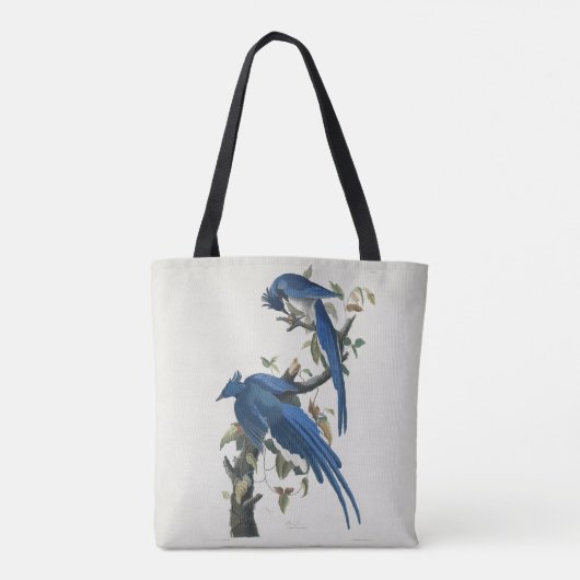 Audubon Columbia Jay zwart keel ekster Jay Tote Bag (Achterkant)