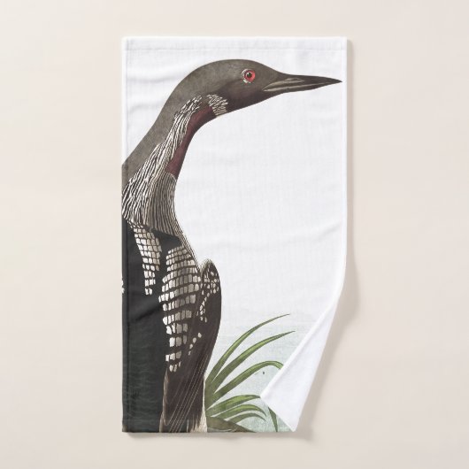 Audubon Diver/Loon Birds Wildlife Bath Towel Set Bad Handdoek (Handdoek)