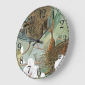 Audubon Dove Bird Animal Willife Wall Clock Grote Klok (Hoek)