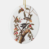 Audubon Downy Woodpecker Pair Keramisch Ornament (Rechts)