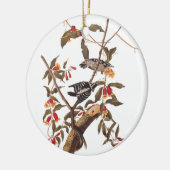Audubon Downy Woodpecker Pair Keramisch Ornament (Links)