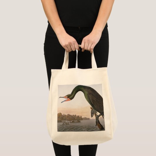 Audubon: Dubbele Crested Cormorant Tote Bag (Voorkant (product))