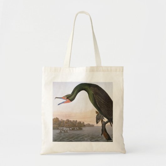Audubon: Dubbele Crested Cormorant Tote Bag (Voorkant)