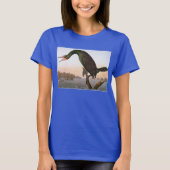 Audubon: dubbelvoudig aangemaakte aalscholver t-shirt (Voorkant)