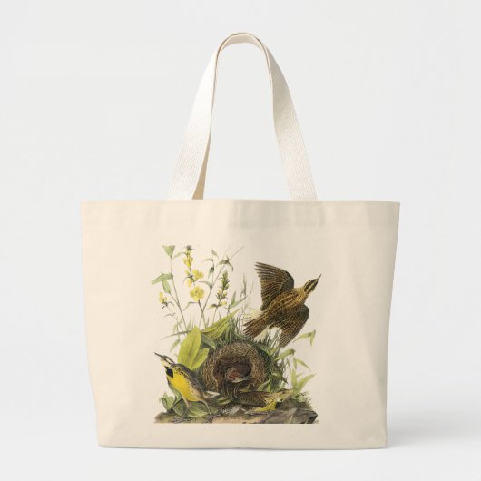 Audubon Eastern Meadowlard Grote Tote Bag (Voorkant)