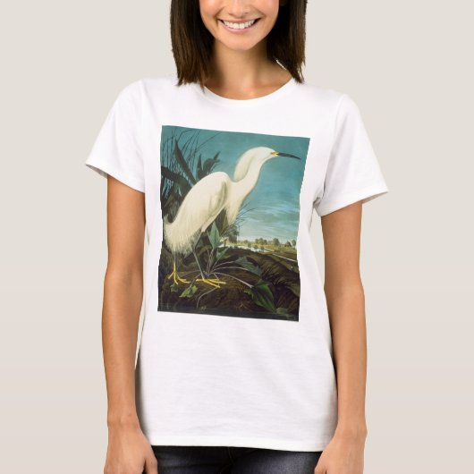 Audubon: Egret T-shirt (Voorkant)