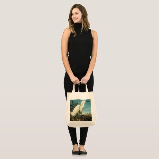Audubon: Egret Tote Bag (Voorkant (model))