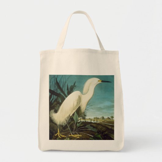 Audubon: Egret Tote Bag (Voorkant)