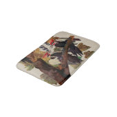 Audubon gepileerde specht vogelschilderij badmat (Gekanteld)