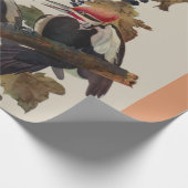 Audubon gepileerde specht vogelschilderij cadeaupapier (Hoek)