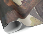 Audubon gepileerde specht vogelschilderij cadeaupapier (Rol Hoek)