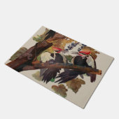 Audubon gepileerde specht vogelschilderij deurmat (Schuin)