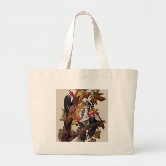 Audubon gepileerde specht vogelschilderij grote tote bag (Voorkant)