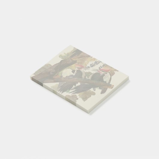 Audubon gepileerde specht vogelschilderij post-it® notes (Schuin)