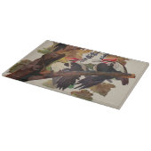 Audubon gepileerde specht vogelschilderij snijplank (Hoek)